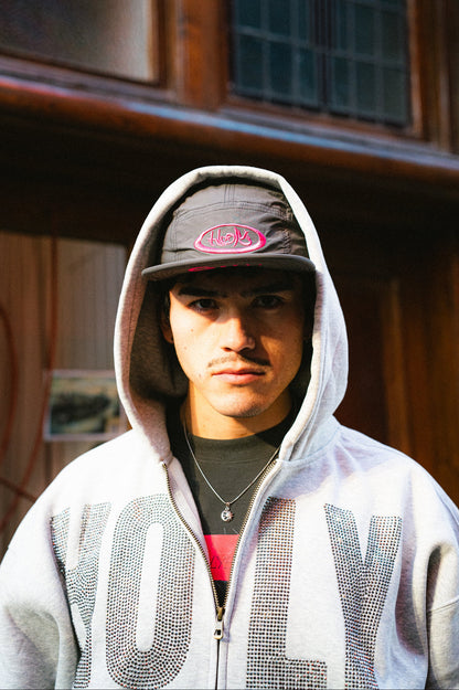 Gray Five-Panel Cap