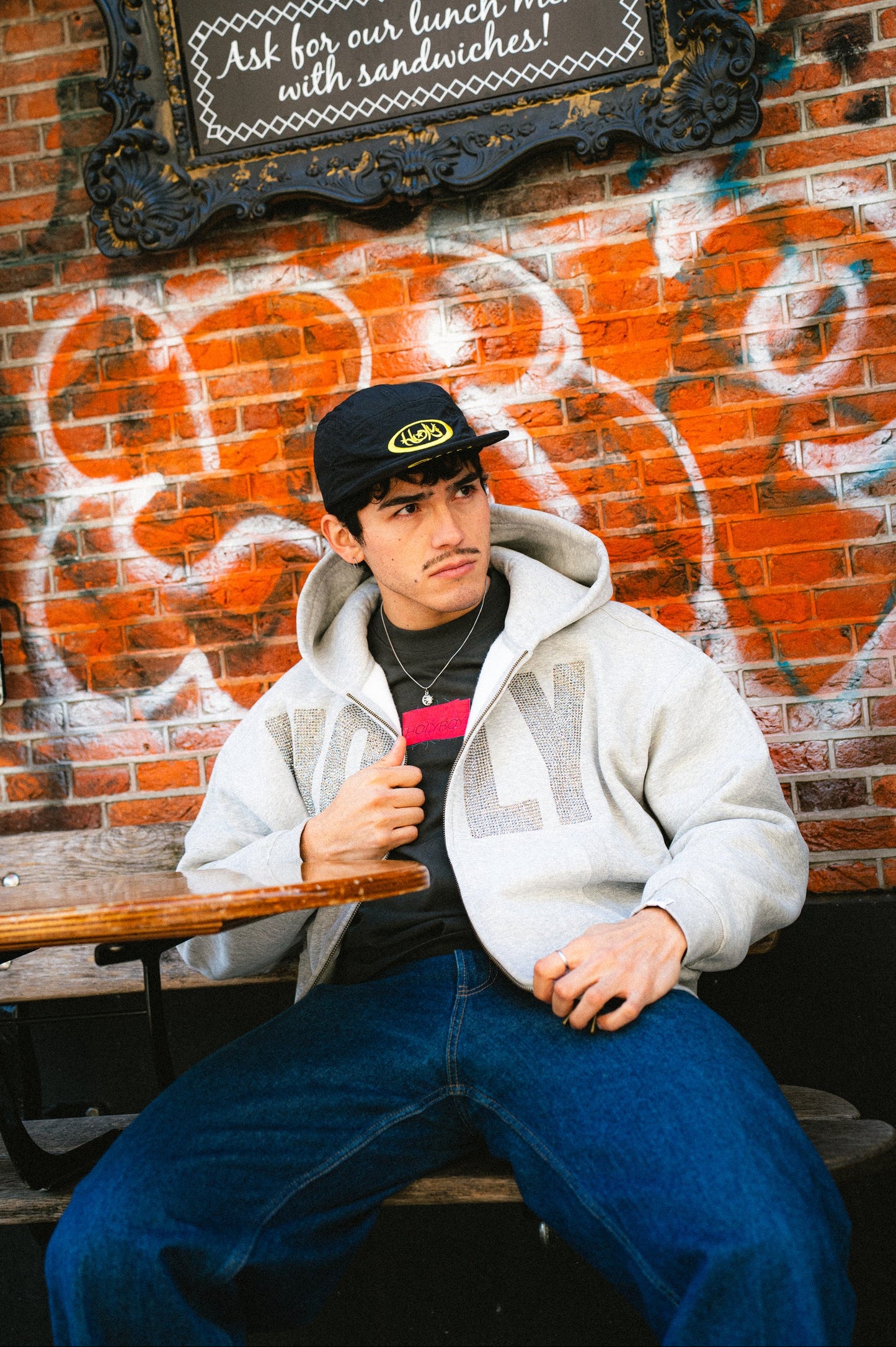 Black Five-Panel Cap