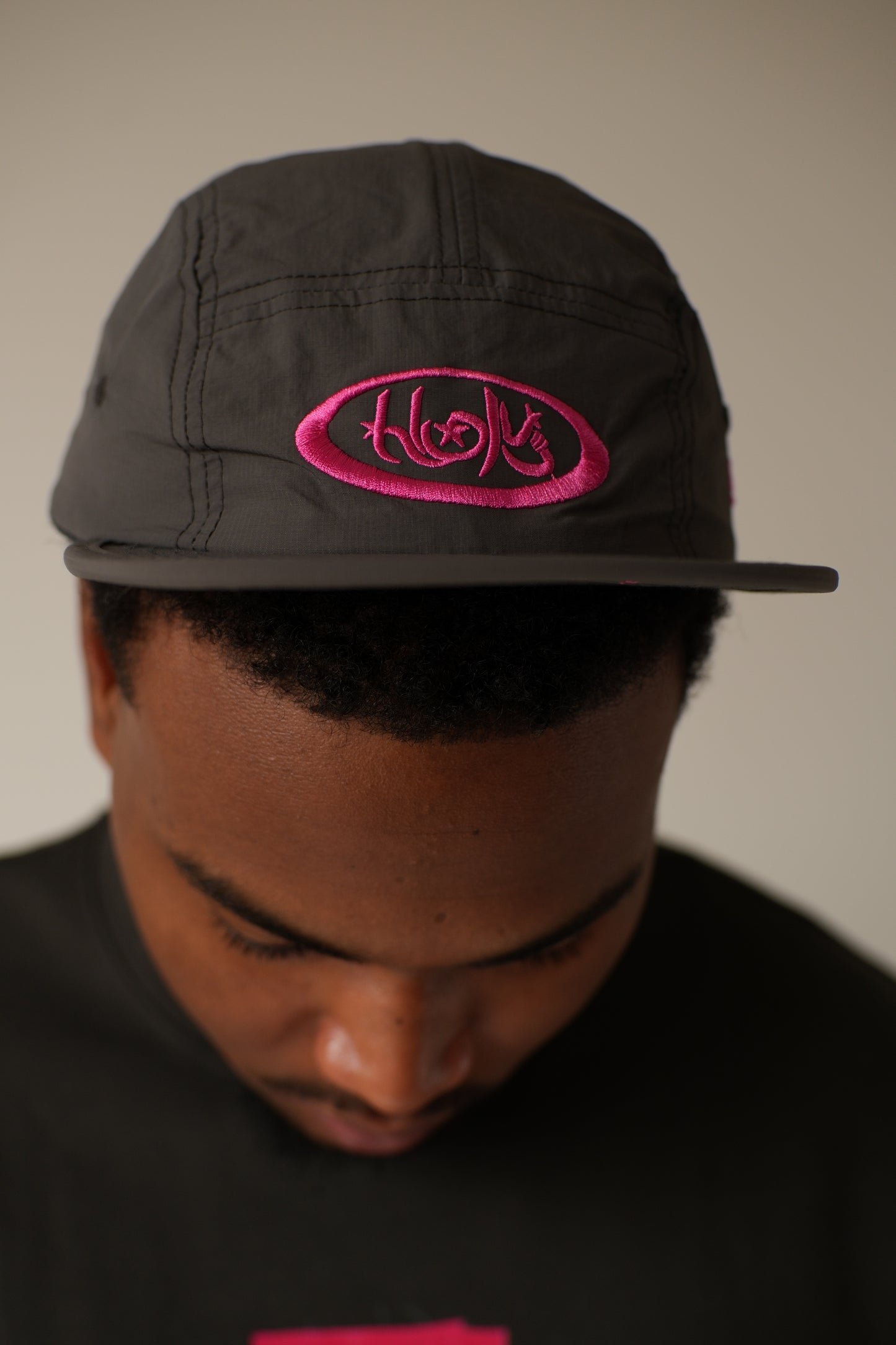 Gray Five-Panel Cap