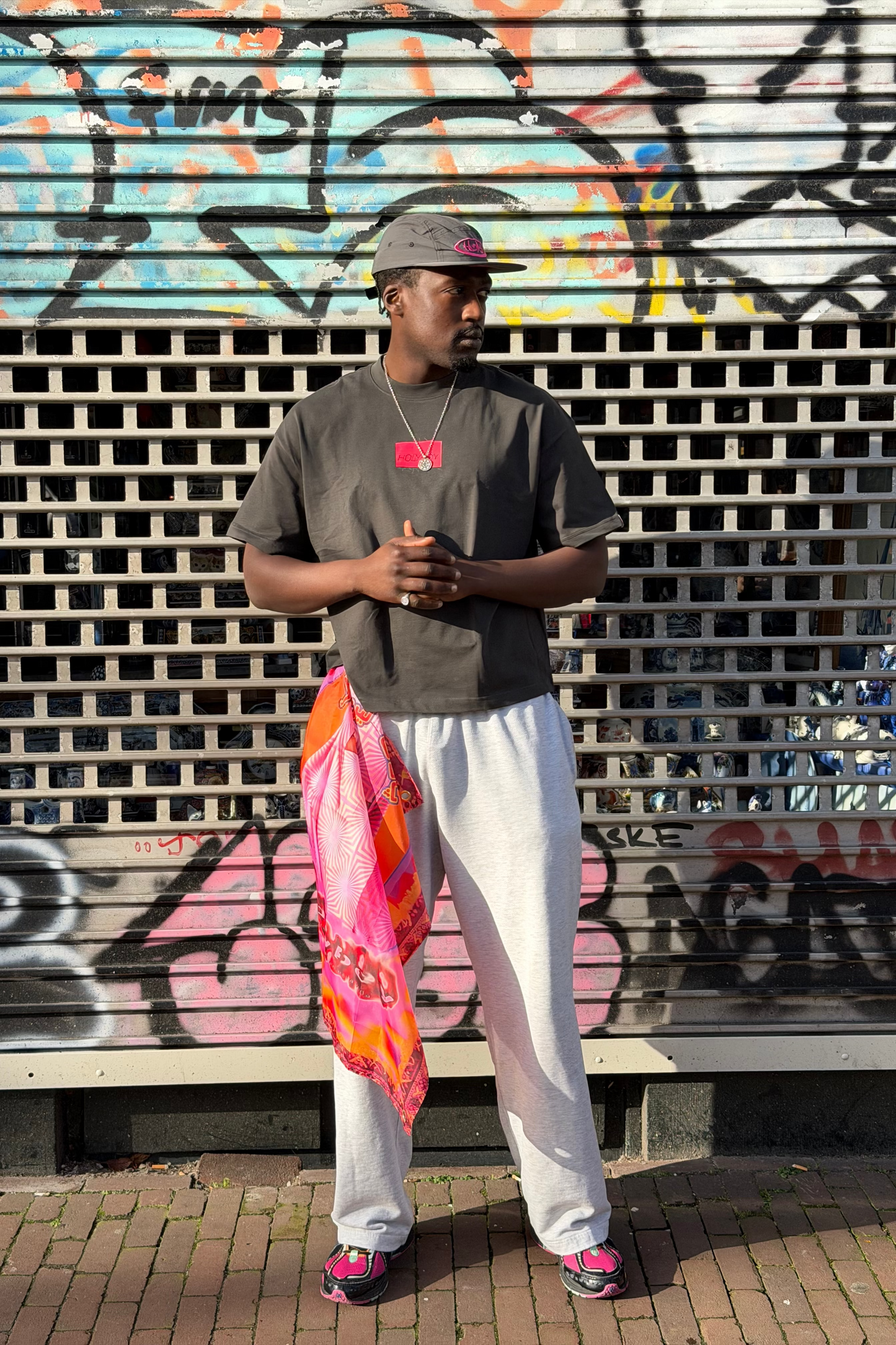 Gray Five-Panel Cap
